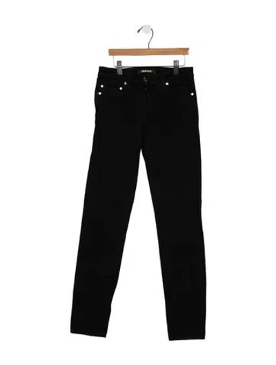 Pre-owned Roberto Cavalli Mid-rise Skinny Leg Jeans In Black