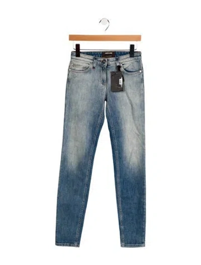 Pre-owned Roberto Cavalli Mid-rise Skinny Leg Jeans In Blue