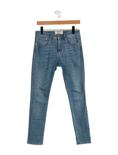 Pre-owned Roberto Cavalli Mid-rise Skinny Leg Jeans In Blue