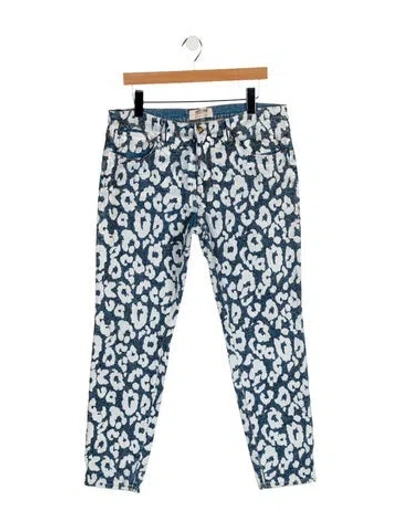 Pre-owned Roberto Cavalli Mid-rise Skinny Leg Jeans In Blue