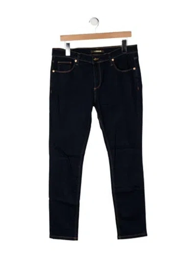 Pre-owned Roberto Cavalli Mid-rise Skinny Leg Jeans In Blue