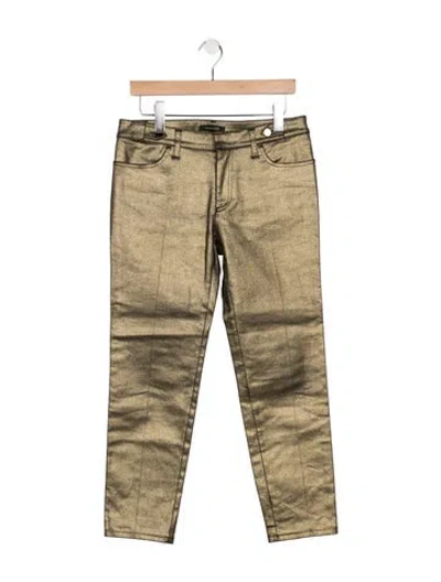 Pre-owned Roberto Cavalli Mid-rise Skinny Leg Jeans In Green