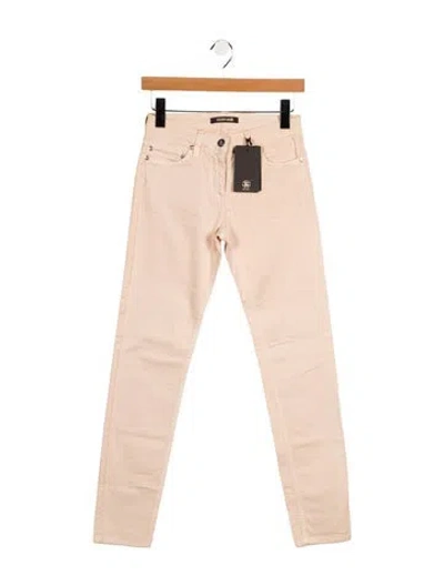 Pre-owned Roberto Cavalli Mid-rise Skinny Leg Jeans In Neutral