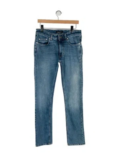 Pre-owned Roberto Cavalli Mid-rise Straight Leg Jeans In Blue