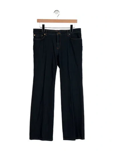 Pre-owned Roberto Cavalli Mid-rise Straight Leg Jeans In Blue