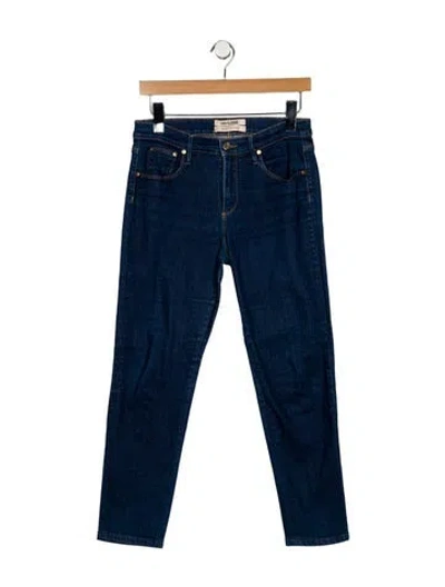 Pre-owned Roberto Cavalli Mid-rise Straight Leg Jeans In Blue