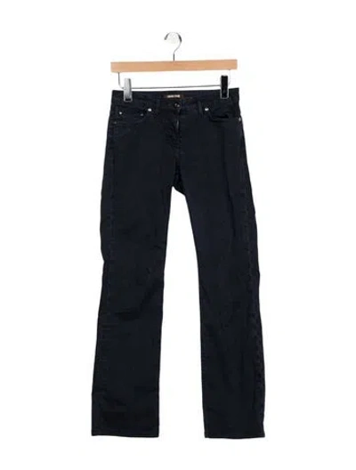 Pre-owned Roberto Cavalli Mid-rise Straight Leg Jeans In Blue