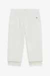Roberto Cavalli Milk White Track Pants With Rc Monogram In White