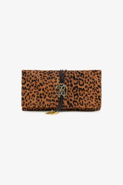 Roberto Cavalli Mini Roar Bag In Orange