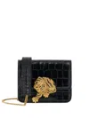 Roberto Cavalli Mini Roar Crossbody Bag In Black