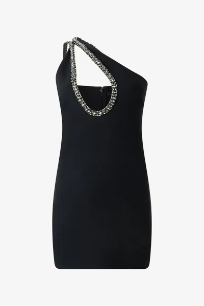Roberto Cavalli Mini Dress With Bejeweled Neckline
