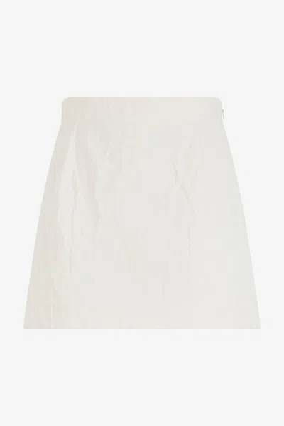 Roberto Cavalli Mini Skirt In Cotton Jacquard In Multi