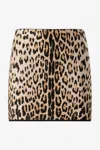 Roberto Cavalli Miniskirt With Jaguar Skin Print