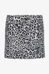 ROBERTO CAVALLI MINISKIRT WITH LEOPARD PRINT