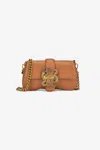 Roberto Cavalli Mirror Snake Bag In Brown
