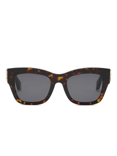 ROBERTO CAVALLI MIRROR SNAKE-PLAQUE SUNGLASSES