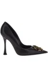 Roberto Cavalli Pumps Mit Monogram Mirror Snake In Black