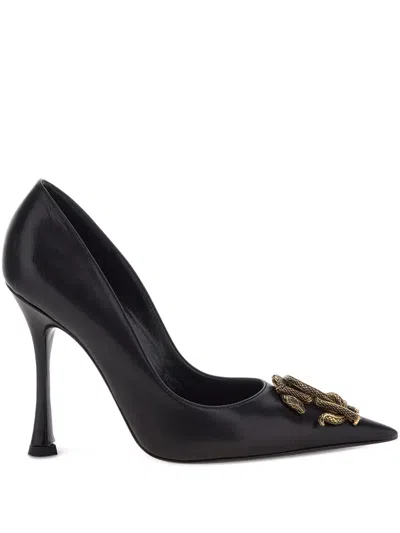 ROBERTO CAVALLI MIRROR SNAKE PUMPS