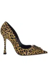 Roberto Cavalli Mirror Snake Pumps In Animal Print