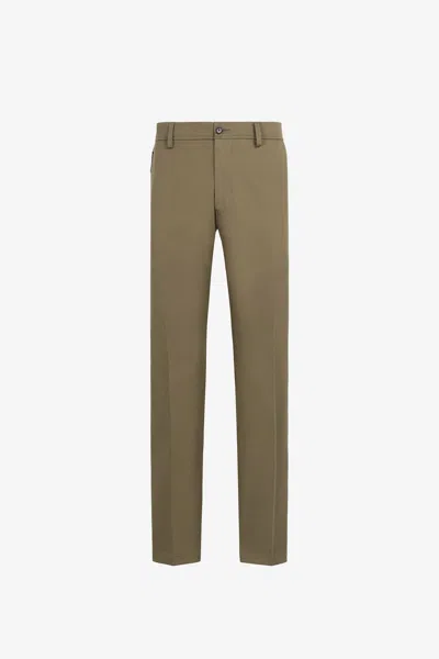 Roberto Cavalli Mirror Snake Slim-fit Trousers In Light Brown