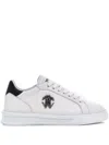 Roberto Cavalli Mirror Snake Sneakers In White