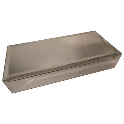 Pre-owned Roberto Cavalli Mirrored Display Boxes Beveled Glass In Gray