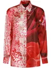 Roberto Cavalli Long-sleeved Shirt In Red