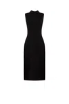 Roberto Cavalli Mock-neck Sleeveless Dress In Black