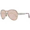 ROBERTO CAVALLI ROBERTO CAVALLI RC1133 5933G WOMEN'S AVIATOR SUNGLASSES - ROSE GOLD FRAME, PINK LENSES