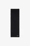 Roberto Cavalli Mohair Blend Scarf With Branded Tag In Black