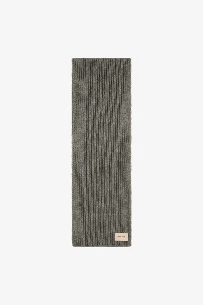 Roberto Cavalli Mohair Blend Scarf With Branded Tag In Gray