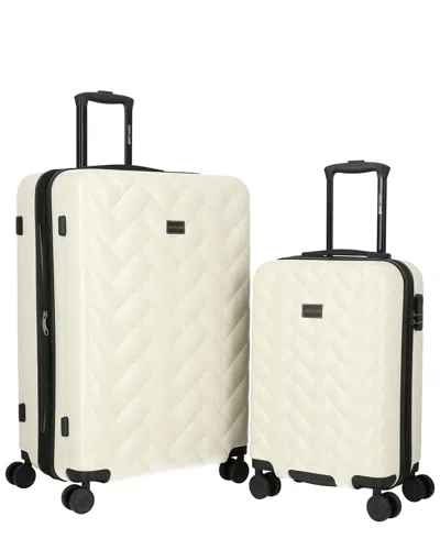 Roberto Cavalli Molded Quilt Collection 2pc Expandable Luggage Set In Multi