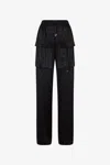 Roberto Cavalli Monochrome Jaguar Skin Print Pants In Black