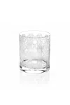 Roberto Cavalli Monogram Allover Platin 2 Glasses Set In Silver