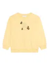 Roberto Cavalli Monogram Butterfly Sweatshirt In Yellow