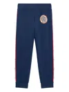 Roberto Cavalli Monogram-detail Track Pants In Blue