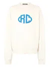 Roberto Cavalli Monogram-embroidered Sweatshirt In White