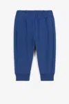 Roberto Cavalli Monogram-embroidered Track Pants In Blue