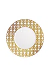 Roberto Cavalli Monogram Gold 2 Dinner Plates Set In Gold