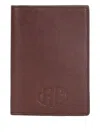 Roberto Cavalli Bi-fold Wallet With Rc Monogram In Brown