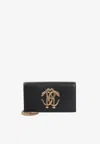 Roberto Cavalli Monogram Mirror Snake Shoulder Bag