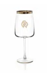 Roberto Cavalli Monogram Platind 2 Water Goblets Set In Gray
