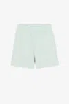Roberto Cavalli Monogram-print Jersey Shorts In Light Green