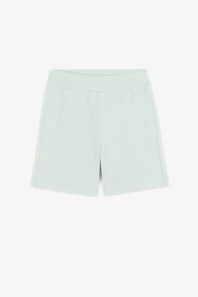 Roberto Cavalli Monogram-print Jersey Shorts In Light Green