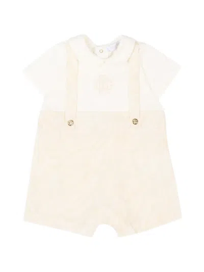 Roberto Cavalli Babies' Monogram-print Shorties In Neutral