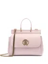 ROBERTO CAVALLI MONOGRAM RC-PLAQUE TOTE BAG
