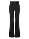 Roberto Cavalli Jeans With Mirror Snake Monogram In Black