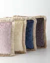 Roberto Cavalli Monogram Velvet Pillow, 16"sq.