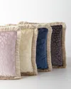 Roberto Cavalli Monogram Velvet Pillow, 16"sq. In Mauve