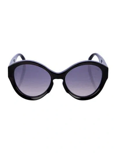 Pre-owned Roberto Cavalli Montecristo Cat-eye Sunglasses In Black